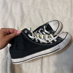 Converse Black and White high top sneakers